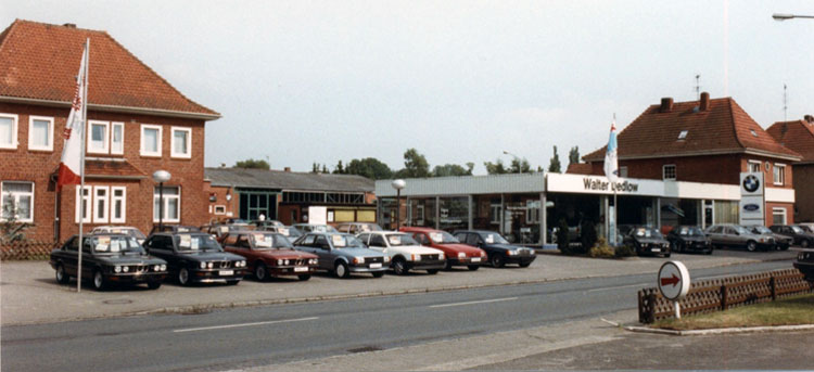 Hauptstraße 17, Autohaus Dedlow um 1989